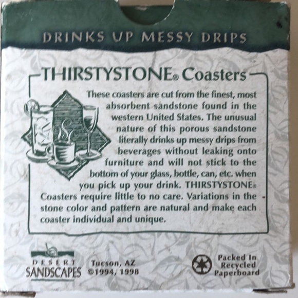 🍹Two for $15🍹 Thirstystone coasters NIB - Picture 2 of 5